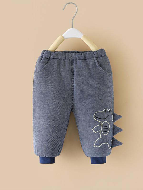 コットン 冬 ベビー ベビー 厚手 シングル 暖かい 綿 キルティング アウトドア ベビー 子供用 ズボン