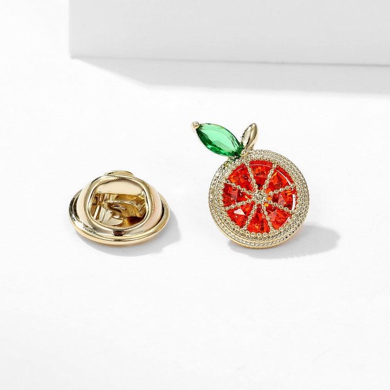 ジャケット ブローチ おしゃれ 入学式 精巧 かわいい フルーツ シリーズ ブローチ スーツ 装飾 襟ピン 露出 防止 バックル