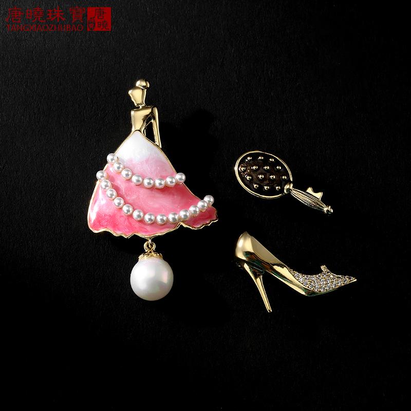 ドレス レディース ブローチ おしゃれ スーツ ピン 装飾 贅沢 プリンセス ハイヒール シューズ 個性 カーディガン コサージュ ピン