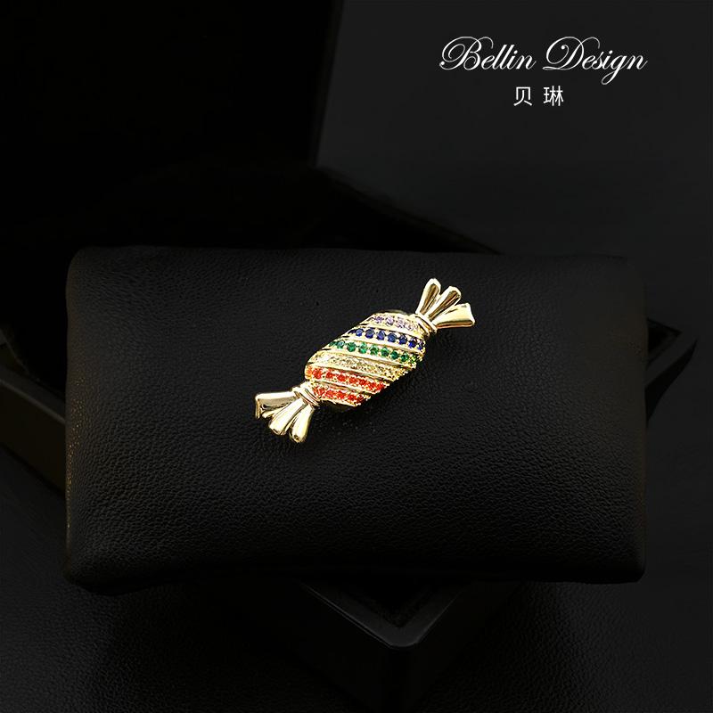 ジャケット ブローチ おしゃれ キャンディ レディース スーツ セーター 装飾 コサージュ