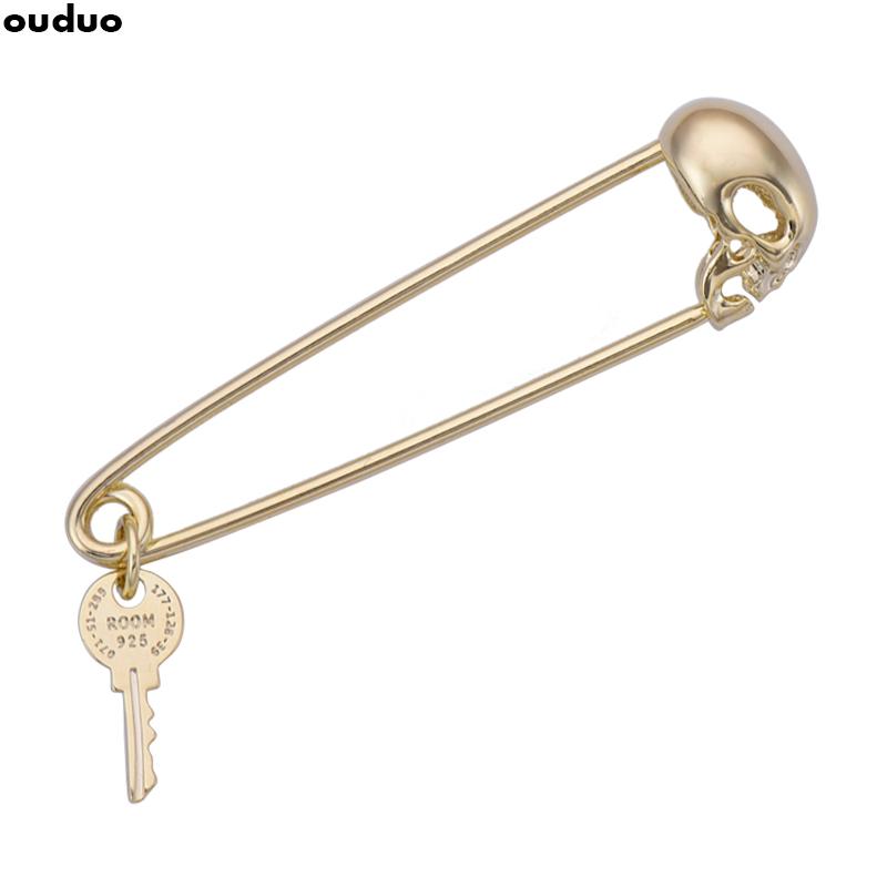 コート メンズ ブローチ おしゃれ 入学式 ピン バックル ブローチ レトロ セーター カーディガン バッジ スカル バッジ 装飾