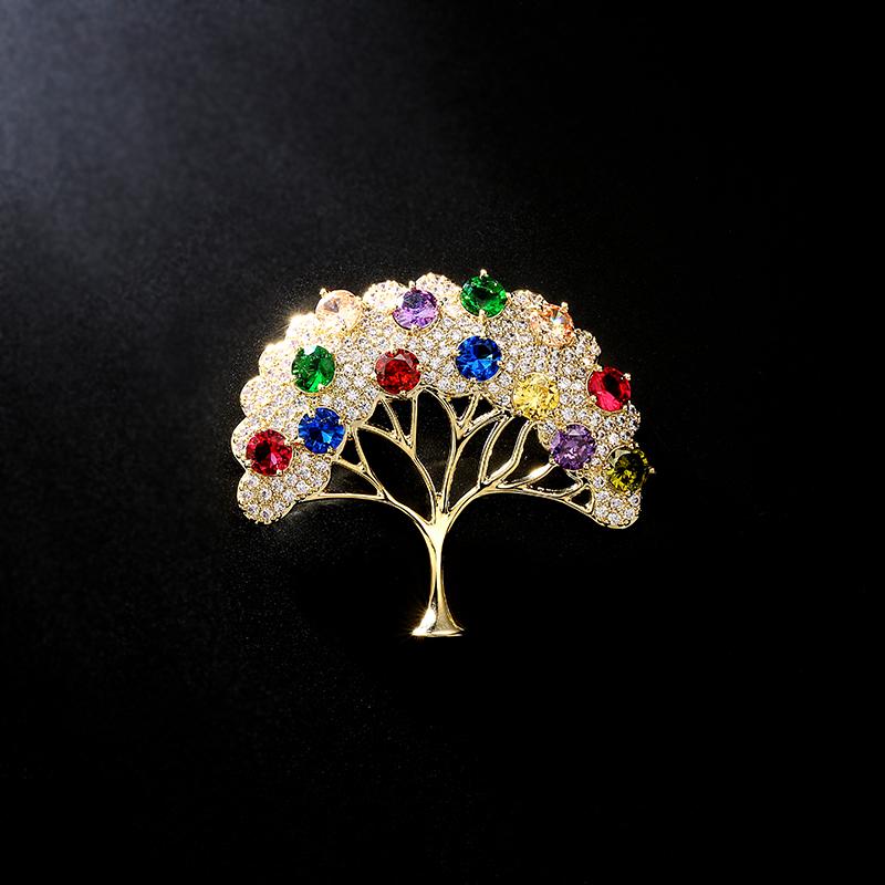 ジャケット ブローチ おしゃれ 金 る 木 女性 個性 精巧 ピン スーツ カーディガン コサージュ 入学式 卒業式