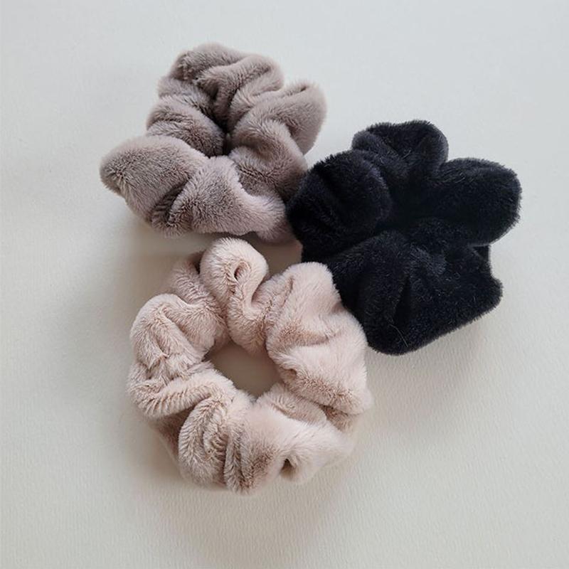 アクセサリー レディース 秋 冬 ぬいぐるみ ソフト ガール 大腸 ヘア リング ウサギ 毛 ロープ ダブル ポニーテール ヘッド ロープ 毛皮 ヘア 女性