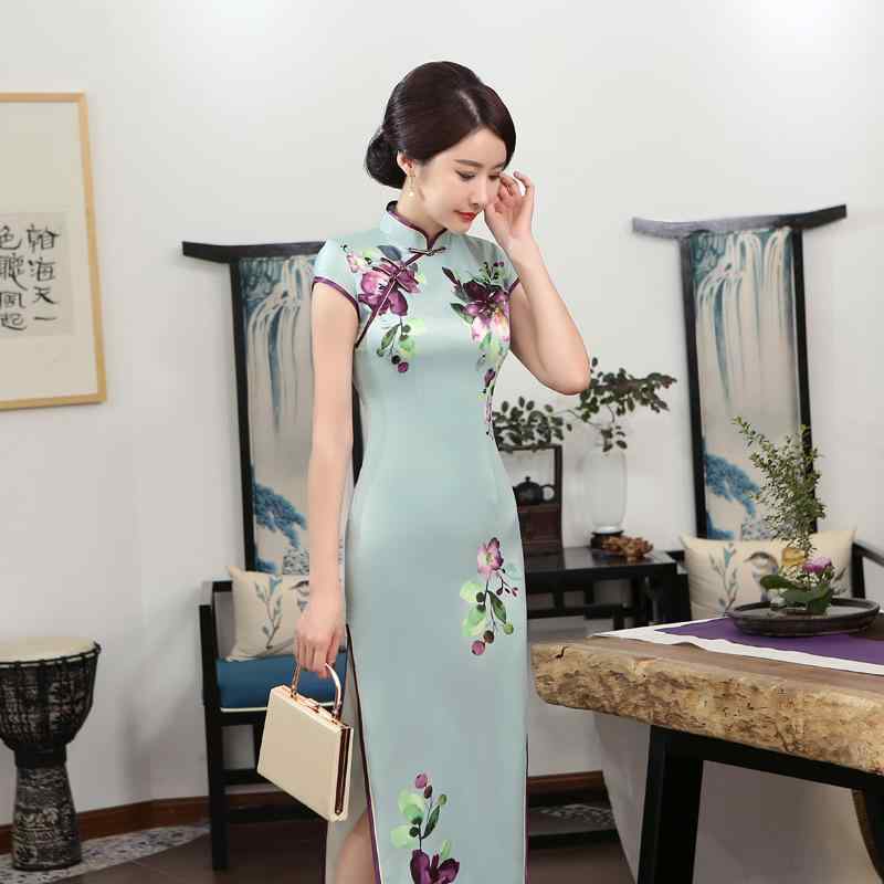 ドレス レディース 秋 夏 チャイナ エレガント おしゃれ レトロ ロング 大め サイズ 女性 日常 パーティー パフォーマンス 衣類 パフォーマンス レトロ 中国 女性