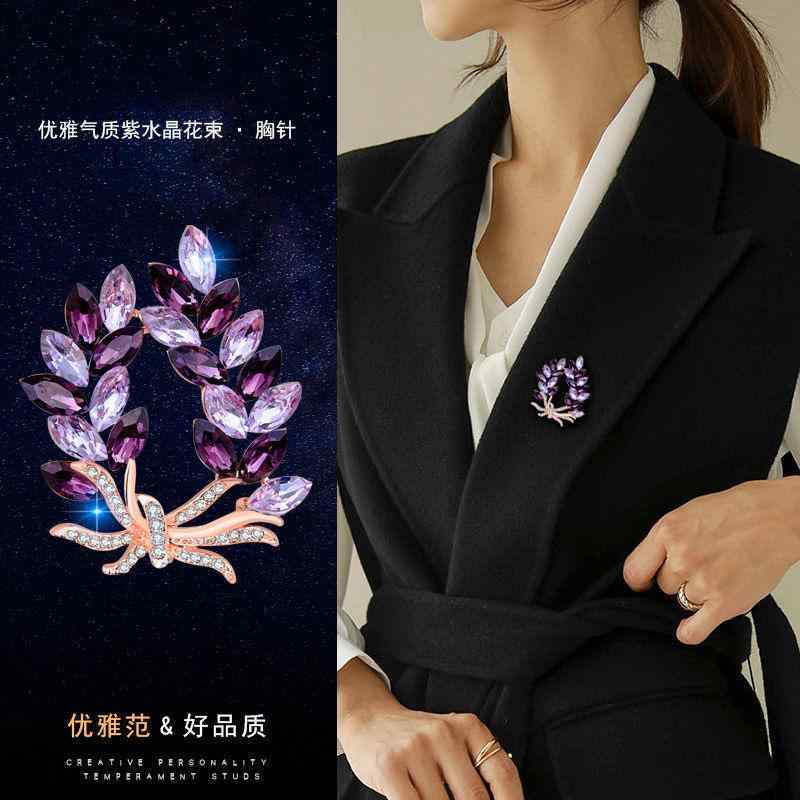 ジャケット ブローチ おしゃれ 服装飾 美しい 韓国 エレガント 花 ブローチ ハイエンド 女性 精巧 ファッション ピン スーツ