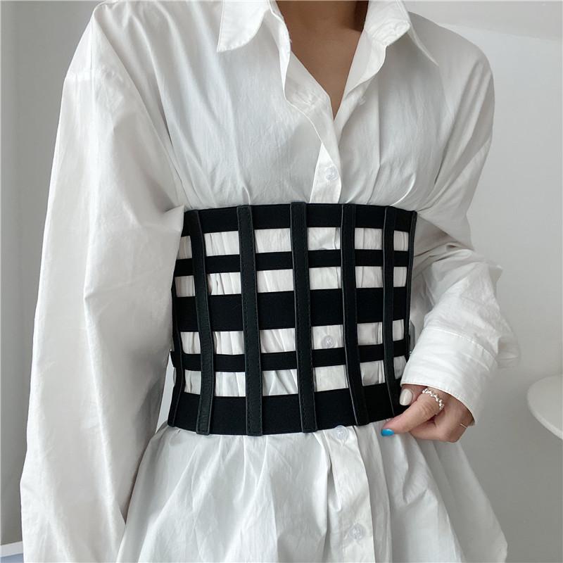 シャツ レディース ベルト ワイド アメリカ 女性用超 幅広 ウエスト バンド 黒 ファッション 装飾 ウエ..