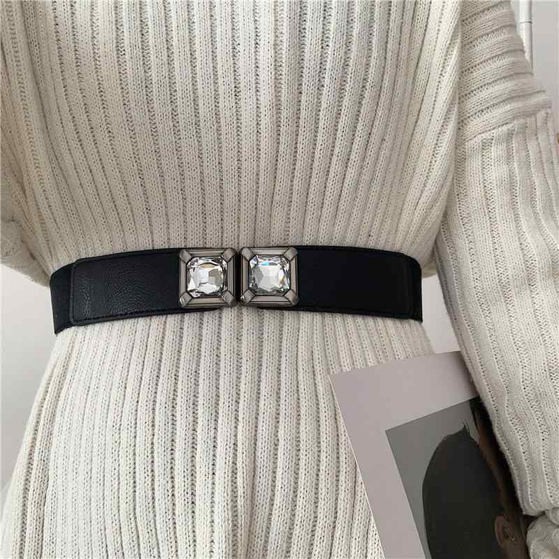 ドレス レディース ベルト おしゃれ ウエストバンド ラインストーン 女性用 伸縮性 ガードル 装飾的 ウエスト バンド マッチ る 芸術的 ベルト