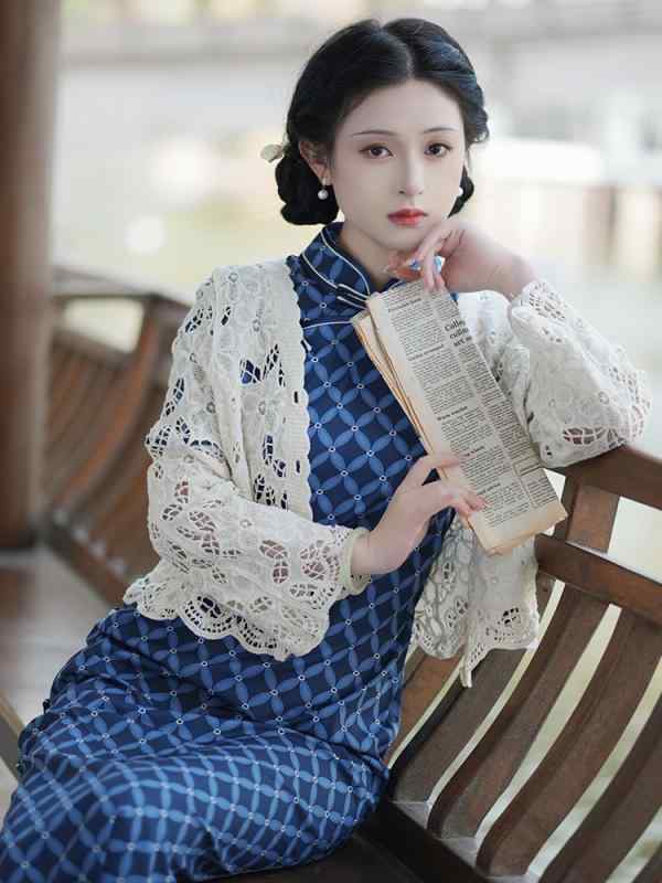 ドレス 夏 カーディガン 文学 レトロ マッチング チャイナ ショール マッチング(4)