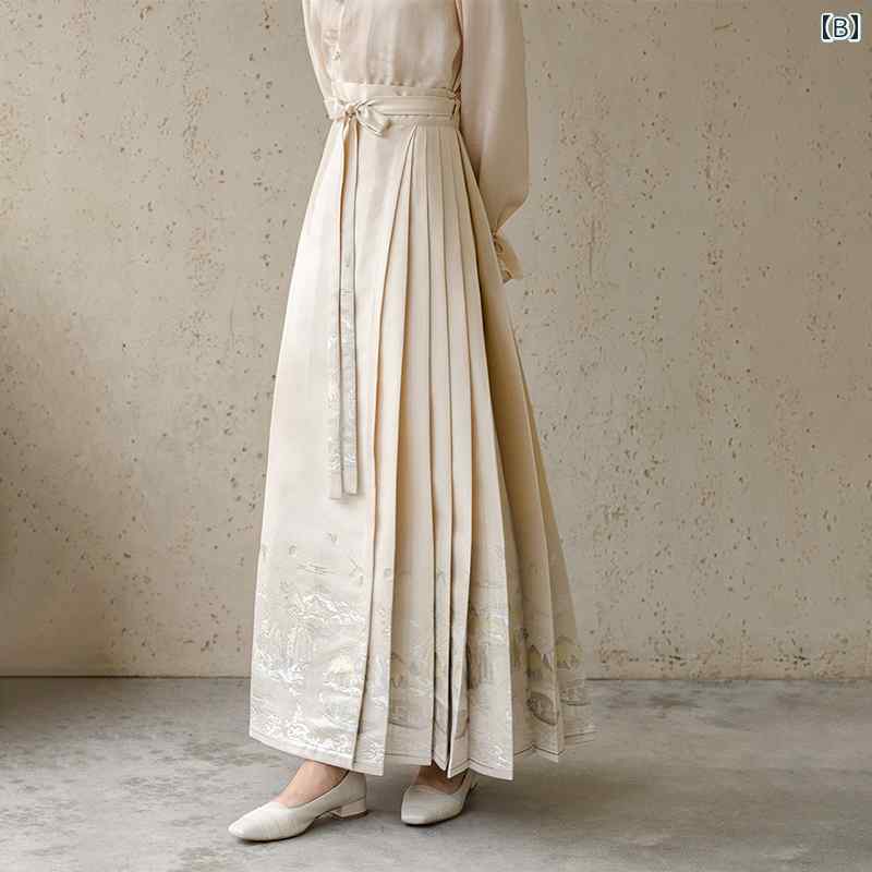 スカート レディース 秋 冬 ファッション エスニック 韓服 中華風 馬顔 トップス スーツ 女性 日常 茶師服 中華風 婦人服