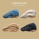 秋 春 夏 ハンチング帽 おしゃれ 英国 レトロ プログレッシブ ハット 手 刺繍 逆 ピーク キャップ 女性用 ベレー 帽 男性用