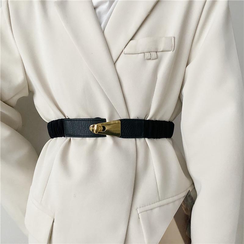スカート レディース ウール ベルト おしゃれ ウエストバンド スーツ 着る 女性用 フレンチ ベルト 装飾 ウィンドブレーカー 伸縮性 ガードル クール ウエスト バンド