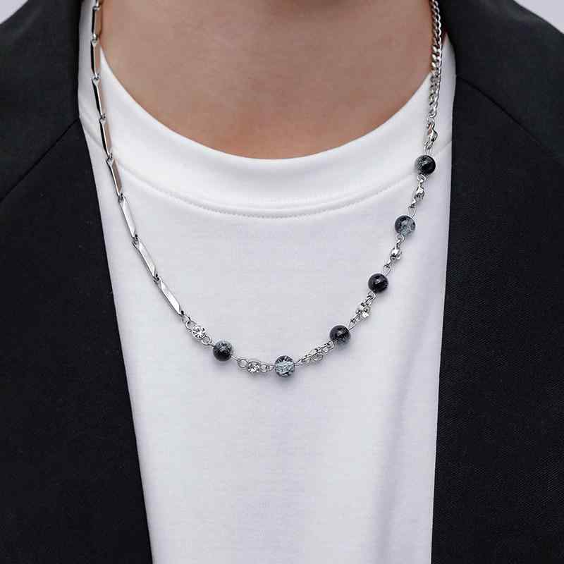 アクセサリー 秋 冬 ネックレス かっこいい 男性 ライト 女性 セーター ヒップ ホップ ジュエリー ハイ..