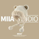 秋 冬 防寒帽子 韓国 甘くて かわいい ぬいぐるみ クマ 耳 レイ フェン 帽子 女性 暖かい 耳保護 帽子 厚手 頭 冷たい 帽子