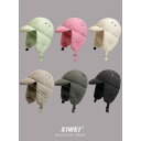 コットン 秋冬 パイロット帽 防寒 軽量 厚手 ダウン 暖かい ロシア 帽子 メンズ レディース サイクリング 防風性 寒さ パイロット 耳保護 帽子