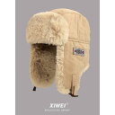 メンズ 秋 冬 パイロット帽 防寒 韓国 帽子 女性 サイクリング 厚手 暖かい 耳保護 帽子 スキー 飛行 綿 帽子