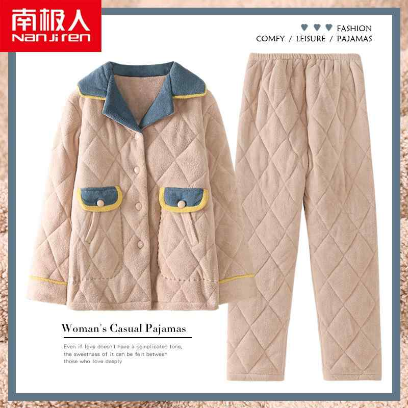 ジャケット 秋 冬 女性 3層 厚い パッド入り サンゴ フリース フランネル 裏起毛 暖かい スーツ