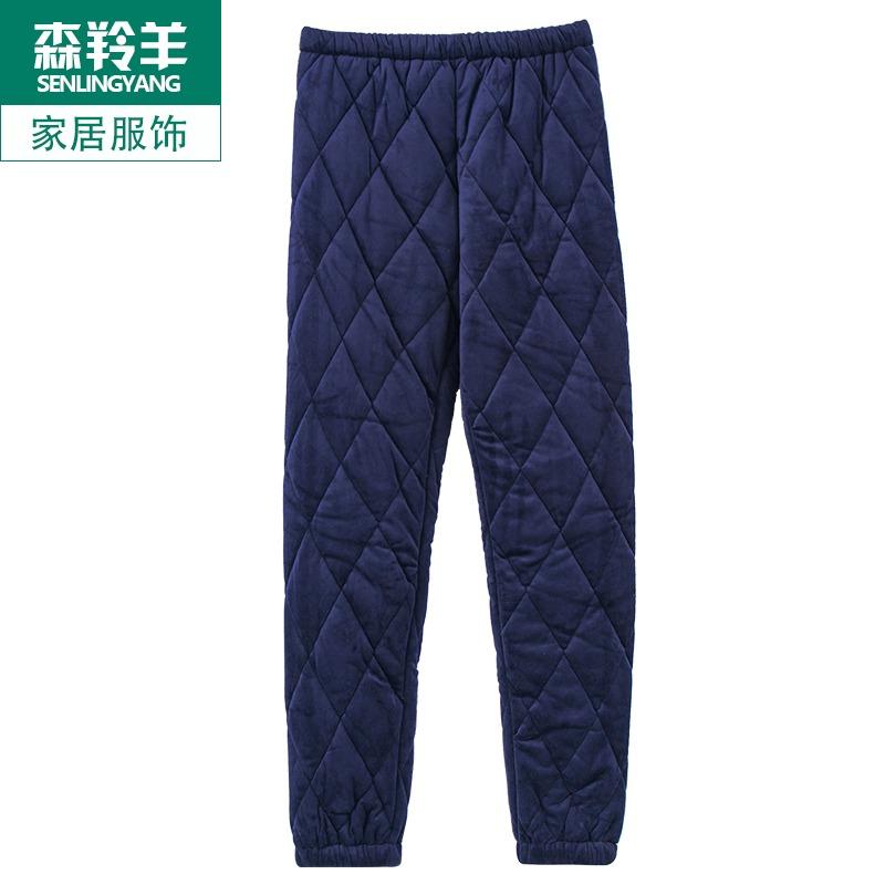 ジャケット コットン 冬 パジャマ ルームウェア ナイトウェア 男性 三層 厚手 裏起毛 コーラル フリース お父さん サンドイッチ 長 ズボン