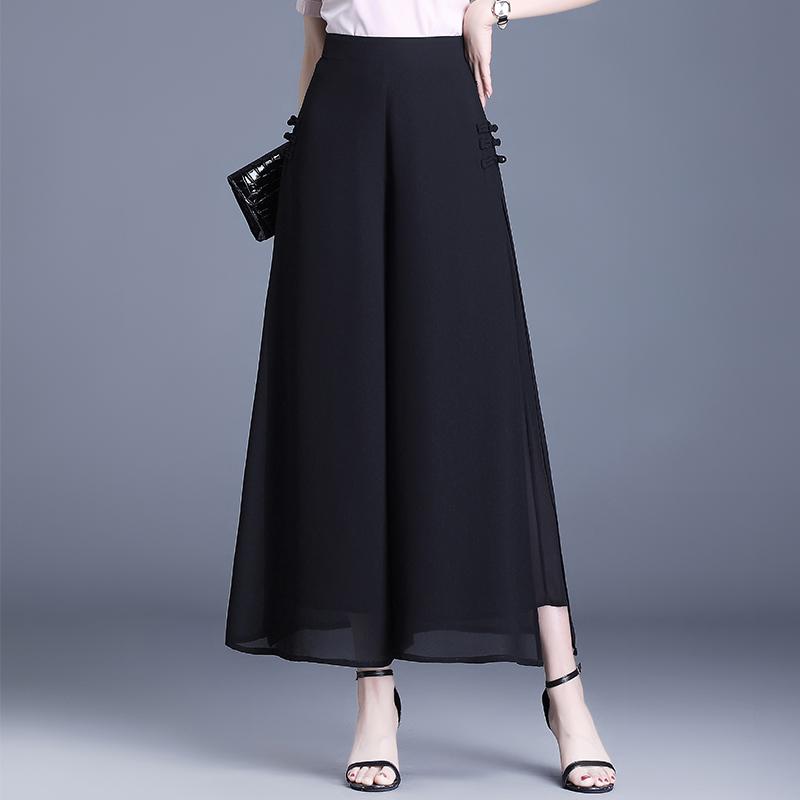 レディース ファッション パンツ ワイド リラックス キュロット ズボン Aライン レース ロング丈 ハイウエスト ゆったり スリム デイリー レディース 快適コーデ 婦人服
