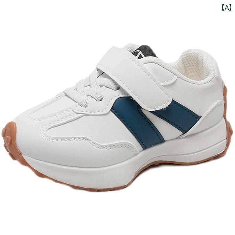 ベビー キッズ ジュニア シューズ スポーツ カジュアル シンプル スニーカー 子供 靴 ユニセック 運動..