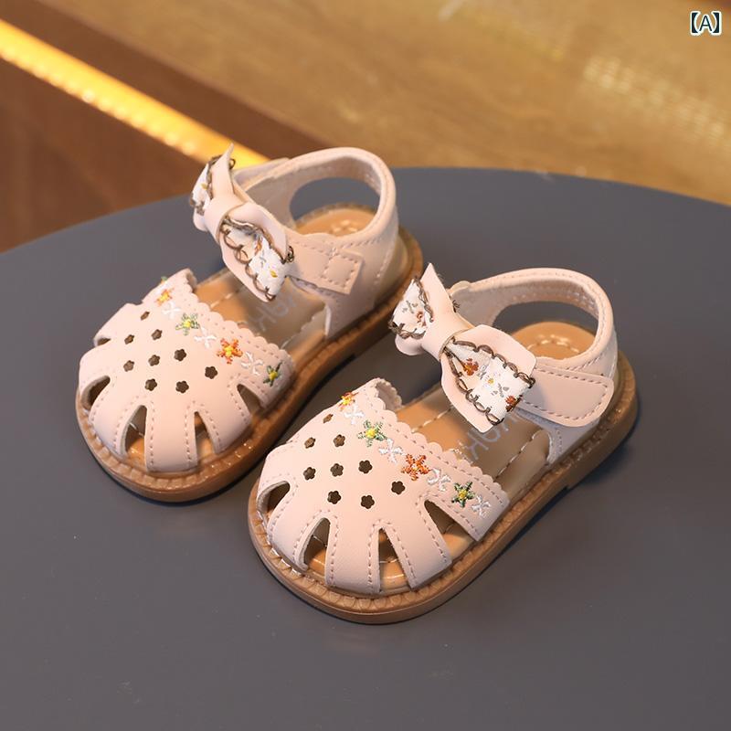 ベビー キッズ シューズ 夏 女の子 赤ちゃん サンダル 柔らかい 靴 女の子 滑りにくい 通気性 プリンセス ソフトソール 子供