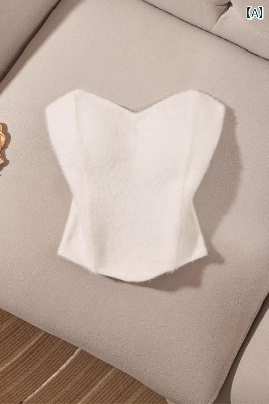 レディース 冬 フレンチチューブトップ モテ服 スタイリッシュ レイヤード かわいい おしゃれ 韓国 イベント フェス 日常着 ダンス デート アップ