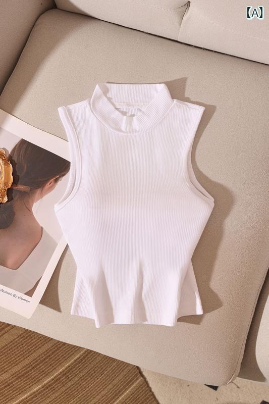 レディース ノースリーブトップス モテ服 スタイリッシュ レイヤード かわいい おしゃれ 韓国 イベント フェス 日常着 デート アップ