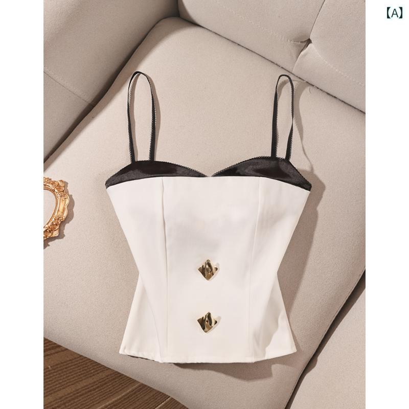 レディース 夏 キャミソール クール モテ服 スタイリッシュ レイヤード かわいい おしゃれ 韓国 イベント フェス 日常着 デート アップ