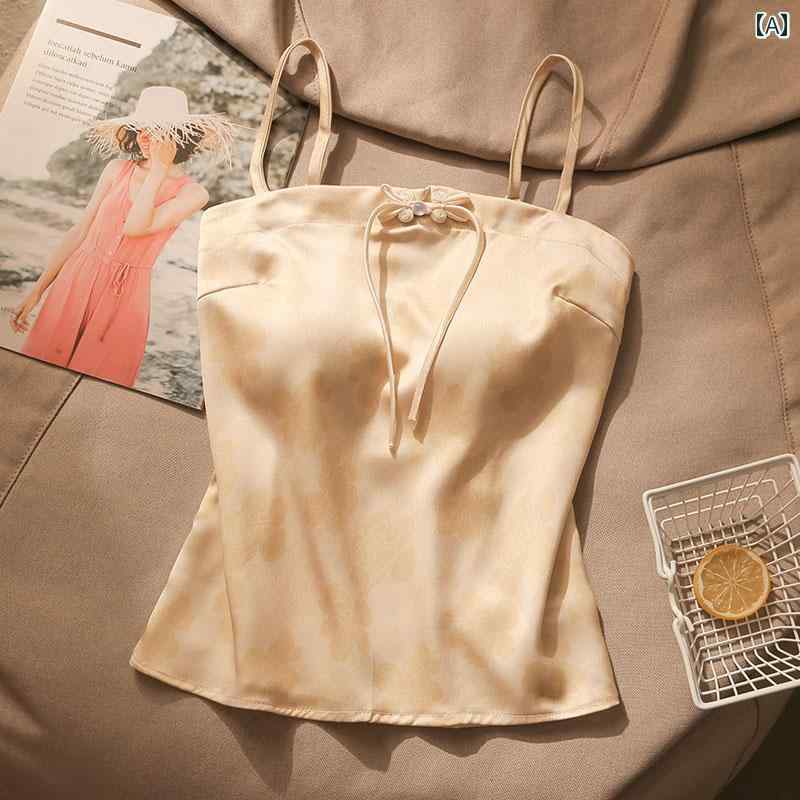 レディース 夏 フレンチ キャミソール モテ服 トップス セクシー お腹見せ レイヤード スタイリッシュ おしゃれ 女の子 韓国 イベント フェス レジャー デート アップ