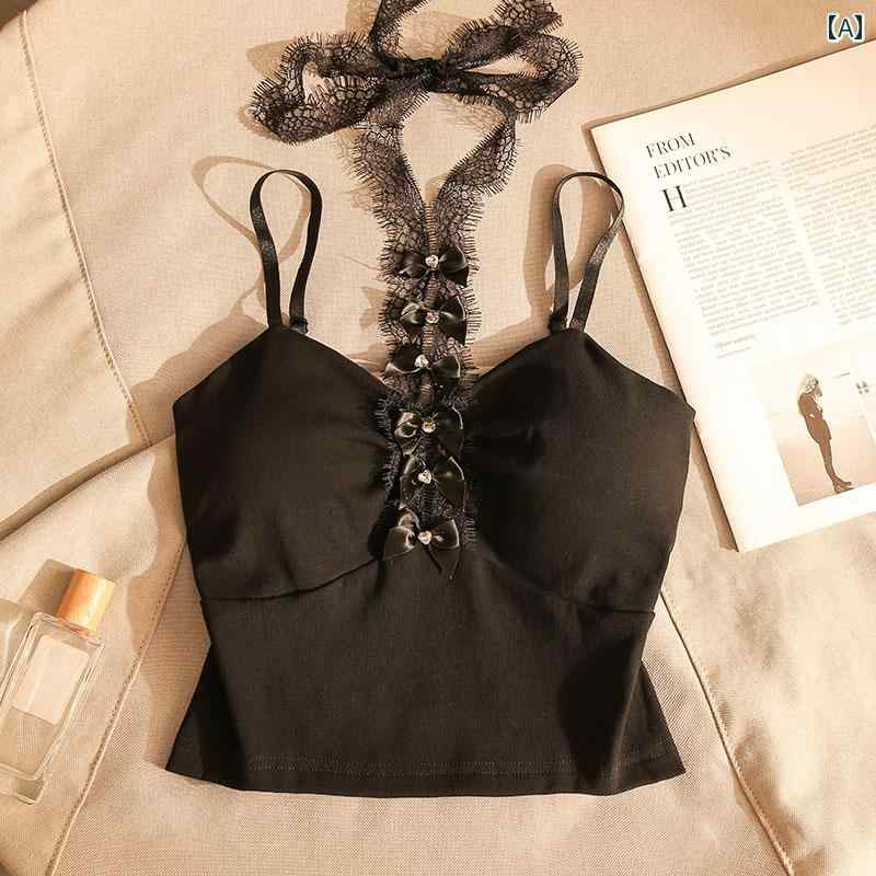 キャミソール ノースリーブ ショート丈 夏 タイトフィット スリム モダン セクシー 魅惑 おしゃれ スタイリッシュ ガール ホームウェア レディース ファッション