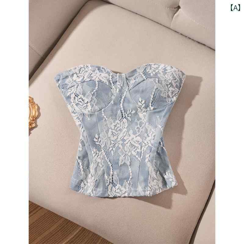 チューブトップ ビスチェ キャミソール ノースリーブ ショート丈 夏 タイトフィット スリム フェス イ..