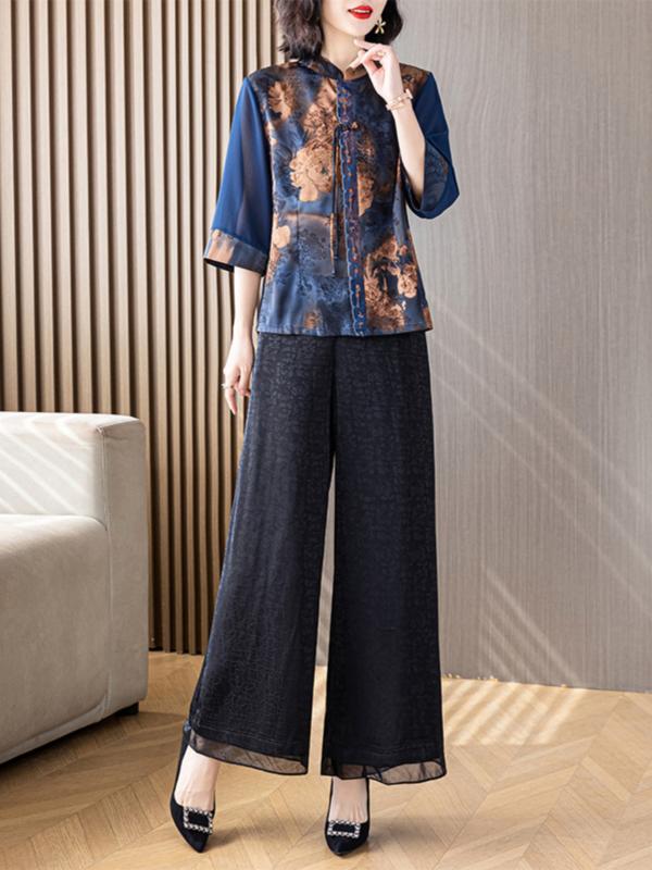 Other - レディース ファッション セットアップ カジュアル 普段使い 婦人服 マザーズ 上品 夏 ママ スーツ 高級感 2点 セット