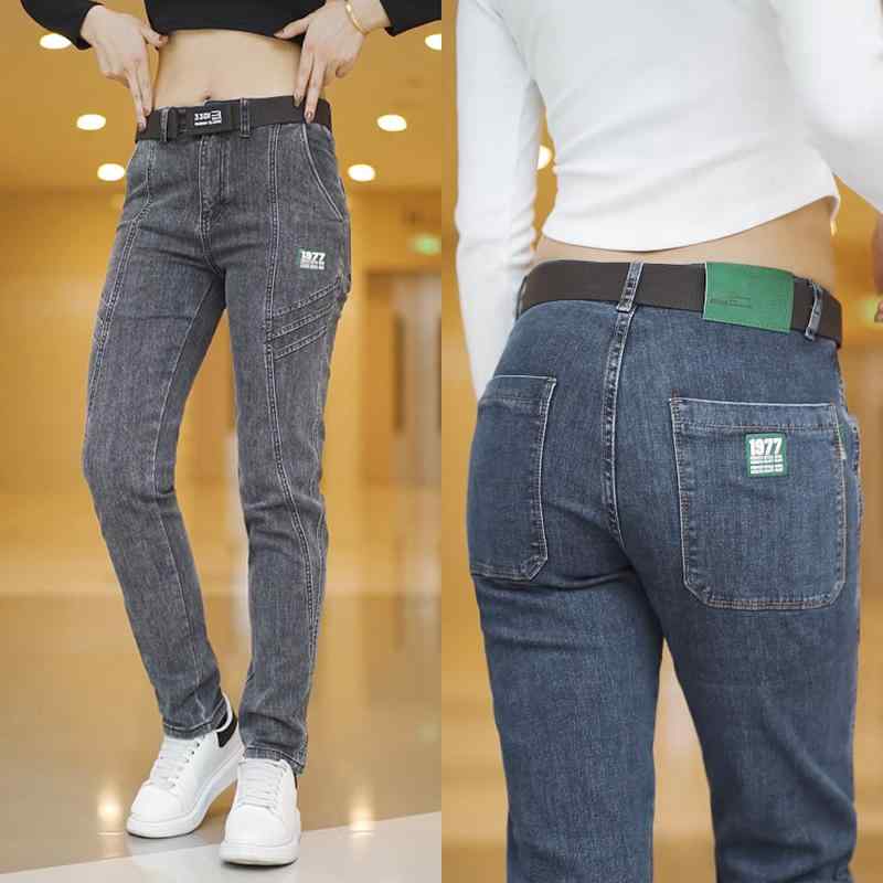 パンツ デニム メンズ レディース ボトムス アウトドア ズボン ジーパンストレッチスリムジーンズ パッチワーク ファッション プリント 裾細 カジュアル