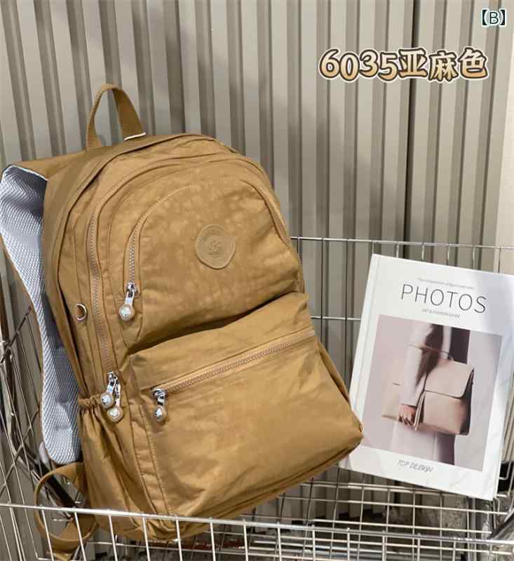 リュック 女性 軽量 防水 レトロ バック パック カジュアル ナイロン ウォッシュ キャンバス 大容量 旅行 トラベル バック パック