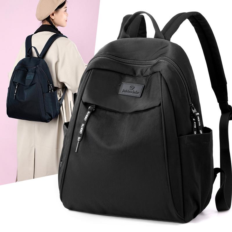 リュック ハイエンド イン レディース 軽量 シンプル ナイロン 生地 バック パック 大容量 仕事 通勤用..