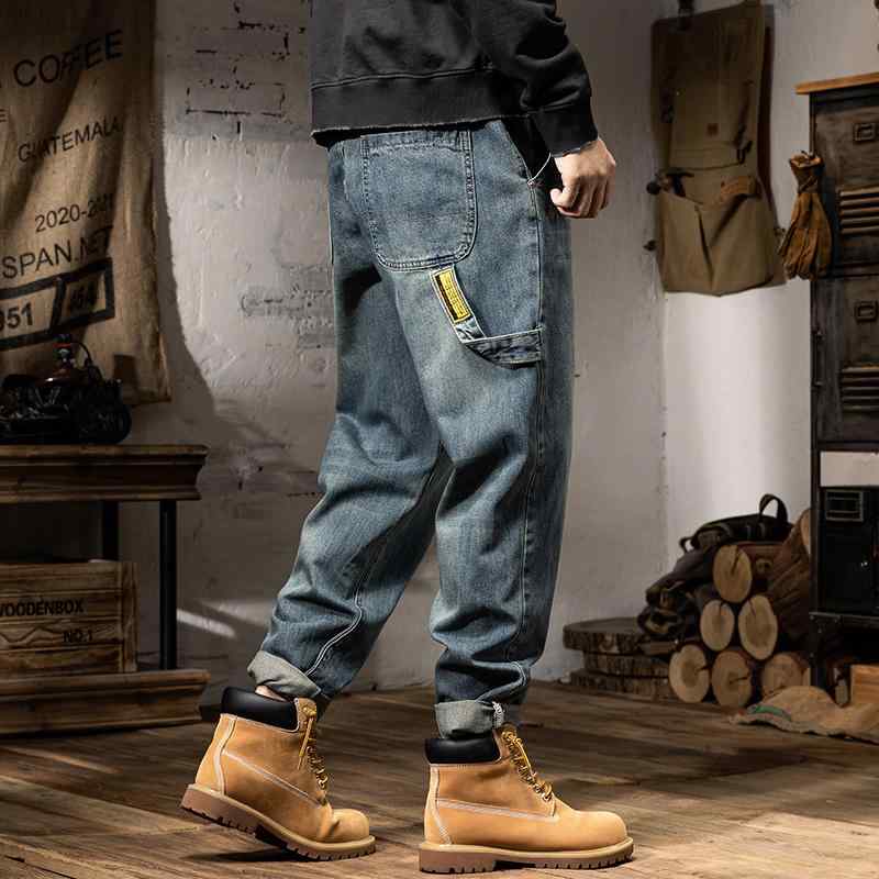 Other - パンツ デニムパンツ メンズ アメリカン クラシック ジーンズ ストレート レッグ 冬用 ウォッシュド レトロ ワークウェア ストリート ワイド レッグ