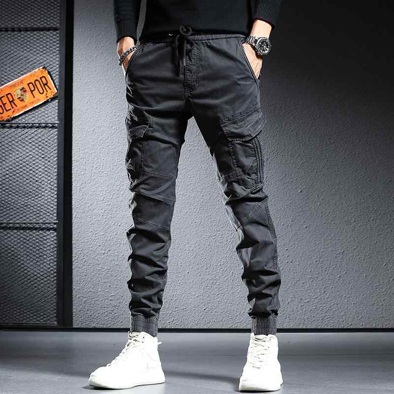 パンツ メンズ ワークパンツ 作業 ズボン アウトドア 春秋 スリムフィット ロング 韓国 ゴム ウエスト カジュアル