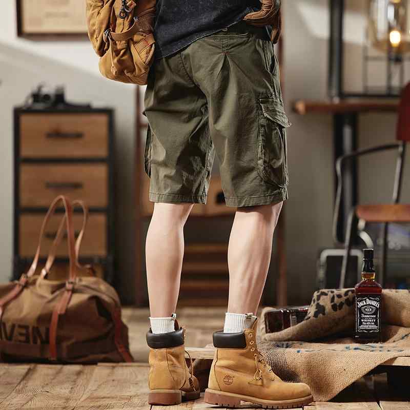 パンツ ハーフ メンズ カーゴ ショーツ 夏 スポーツ アメリカン レトロ カジュアル ワイド レッグ
