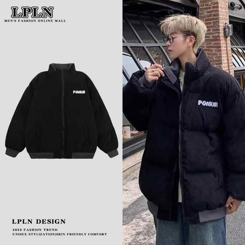 ジャケット レディース メンズ アウター 防寒 アメリカン コーデュロイ 綿入り 用 春秋冬 厚手 綿入り 服 レトロ ゆったり スタンドカラー 綿入り