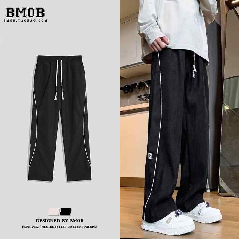 パンツ ストリート カジュアル ゆったり 快適 メンズ コーデュロイ 春 ストレート スポーツ ドレープ ヒップ ホップ