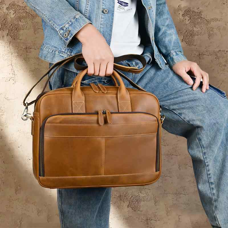 ショルダーバッグ レトロ レザー 通勤 ハンドバッグ 最上層 牛革 ダメージ 加工 メッセンジャーバッグ 英国 革 メンズ クロス ボディ