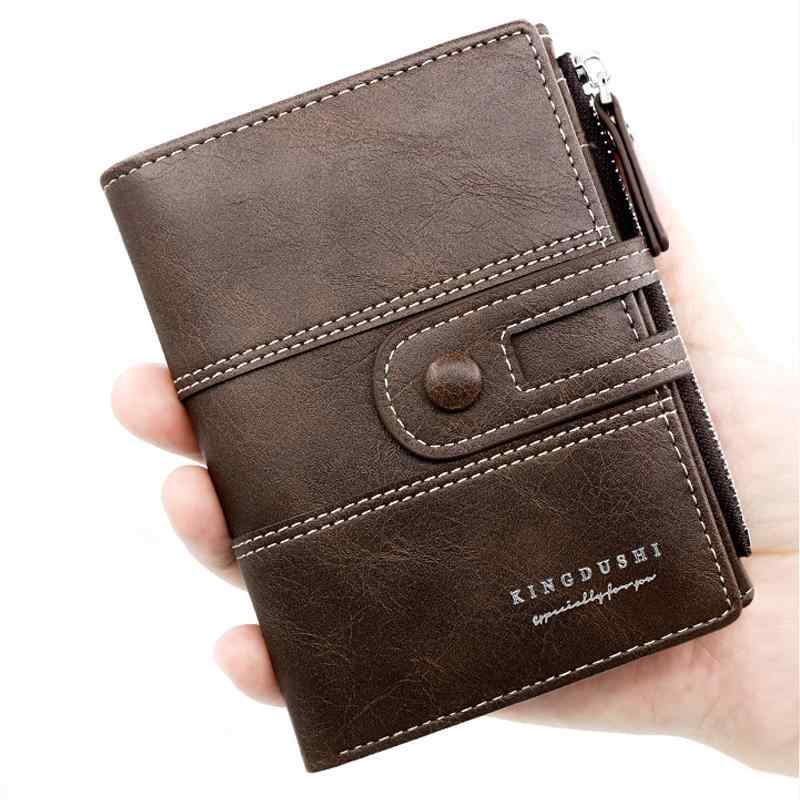 バッグ 財布 レザー ショート ウォレット レザー メンズ ショート レトロ 大学生 ジッパー コイン クリ..