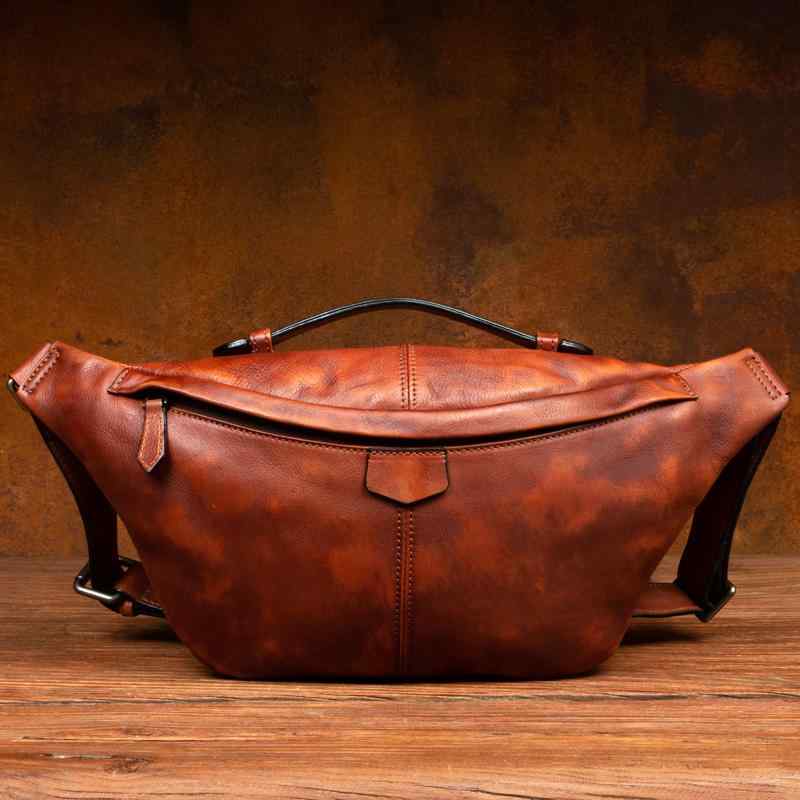 バッグ レザーバッグ 革 チェスト メンズ 最上層 牛革 クロス ボディバッグ シンプル 牛革 カジュアル メンズバッグ ウエスト オートバイ サイクリング