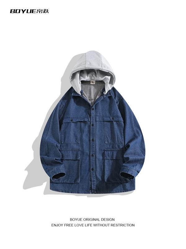 シャツジャケットデニムパーカーメン...