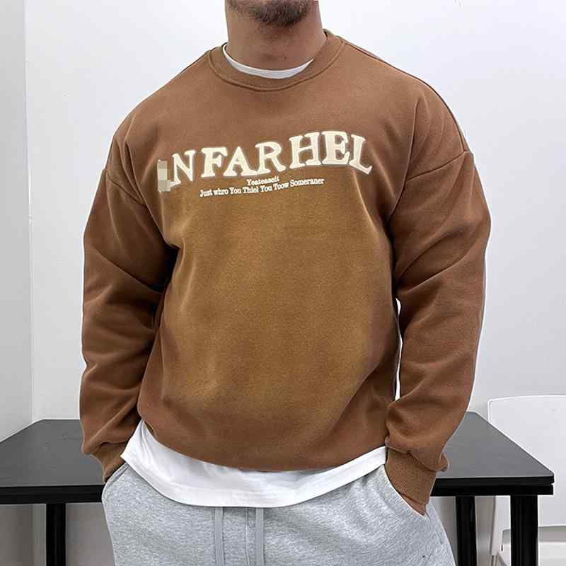 メンズ グラデーション ベルベット 厚手 秋冬 暖かい スウェットシャツ ラウンドネックプルオーバー ボ..