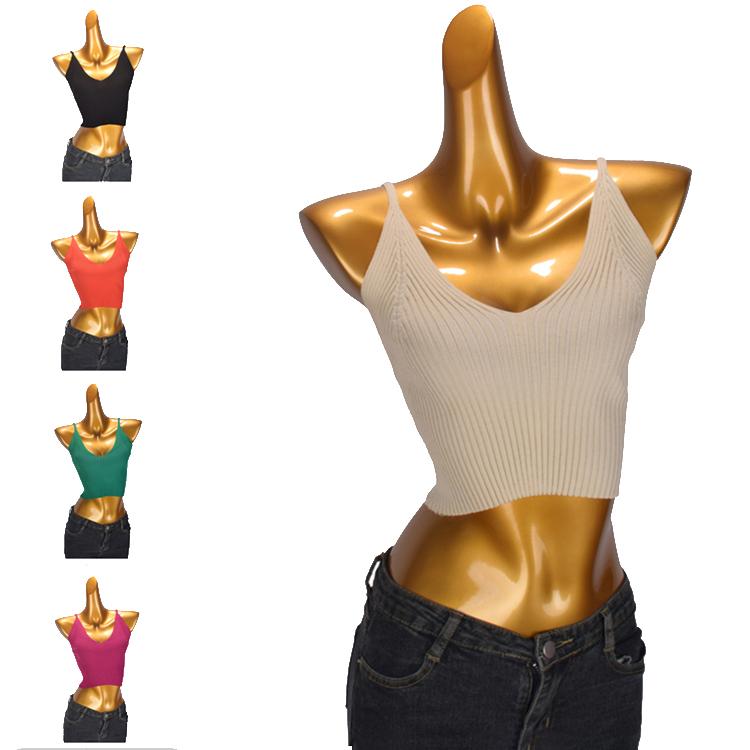 トップス レディース ファッション フランス 魅惑的 ニットキャミソール 夏 ファッション インナーウェ..