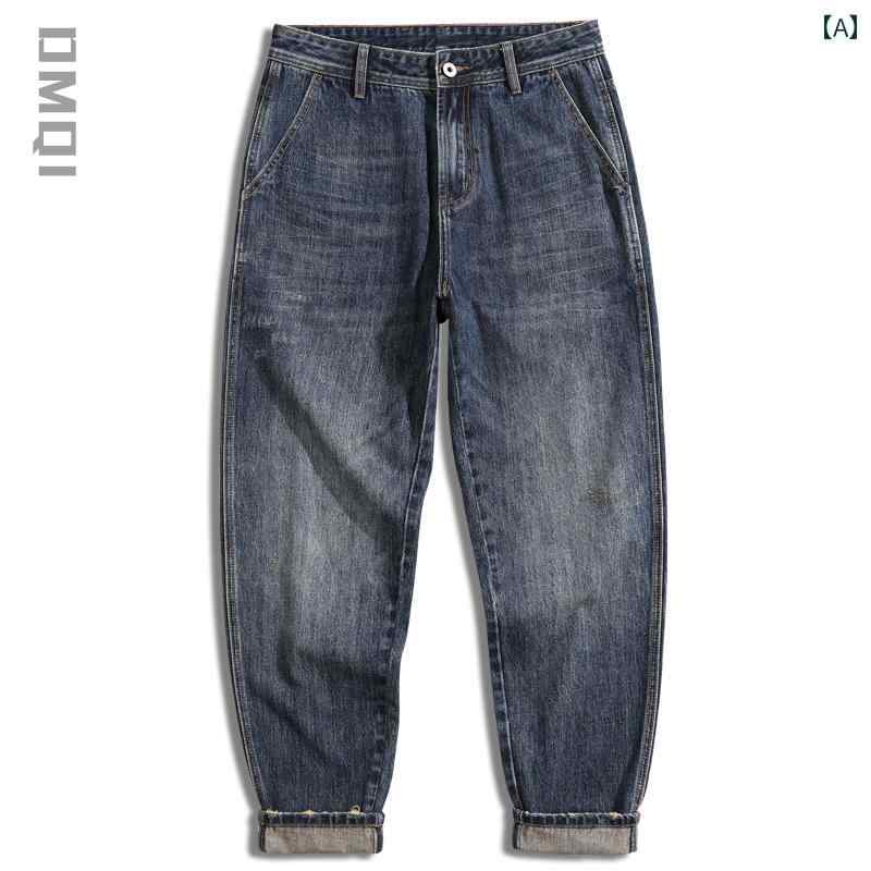 Easy-Fit Pants - ジーンズ メンズ デニム ロングパンツ ストレート カジュアル ストリート おしゃれ 着やい 動きやい 快適 イベント レジャー アウトドア キャンプ ワーク 作業着 デイリー