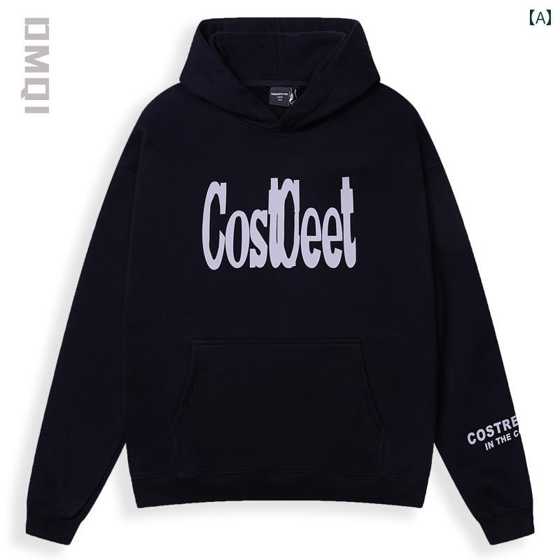 Collaboration - パーカー おしゃれ 秋冬 厚手 起毛 厚手 フード スウェット メンズ 大きめサイズ アメリカン パーカー