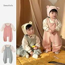 キッズ ベビー クマ柄 サロペットセット かわいい 春 韓国 メンズ 女の子 赤ちゃん クマ オーバー オール スーツ 赤ちゃん かわいい かわいい ワンピース