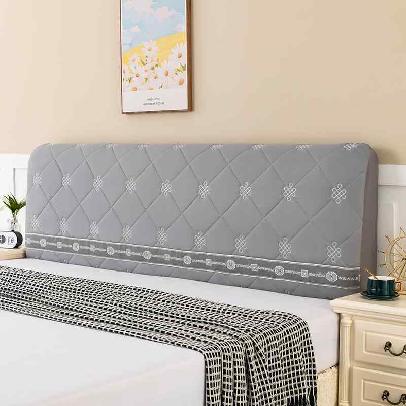 ベッド ヘッドボード カバー ベッドサイドカバー フルカバー オールインクル―シブ 無垢材 ベッド ヘッド 背もたれ 保護カバー 厚手 キルティング 取り外し可能 洗える
