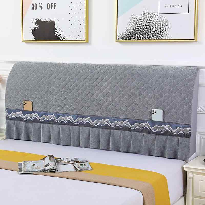 ベッド サイドカバー ヘッドボードカバー 厚手 キルティング オールインクルーシブ ソフト生地 バッグ ..